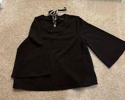 Halogen Black Blouse Size Medium