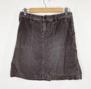 The North Face Gray Corduroy Mini Skirt Fall Everyday Basic Womens Size Small