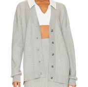 NWT WeWoreWhat Varsity Cardigan Heather Grey Size Medium/Large M/L NEW $138