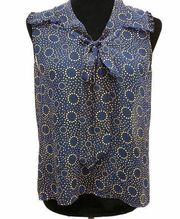 Band of Gypsies navy and gold sleeveless top