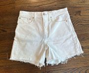 Madewell, High Rise Denim jean short in Tile Size 26