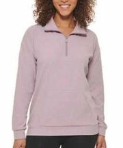 Marc New York | Light Purple Lavender Ribbed Quarter Zip Sweatshirt Size Medium