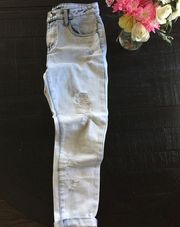 Forever21 distressed boyfriend denim