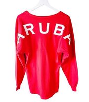 Aruba Coral Spirit Jersey Long Sleeve V neck XS