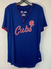 MLB Genuine Merchandise Women's Chicago Cubs TX3 Cool V Neck Jersey Size XL