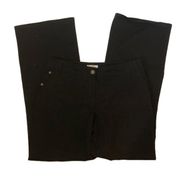 ANN Taylor Loft Jeans black size 8 stretch wide leg flare