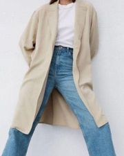 Zara Flowy Trench Coat Size XS