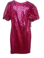 New York & Company pink sequin cocktail dress size XS
