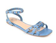 Journee Collection Zendaya Sandals in Blue Size 8.5 MSRP $70
