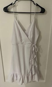 Anthropology Altar’d State White Wrap Short Dress Medium