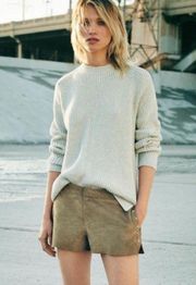 AllSaints Quinta Jumper Sweater Grey Cotton Crewneck Size Medium M
