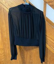 Marciano Los Angeles Sheer See Through Blouse Size Large