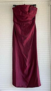 Maroon Long Formal Dress