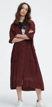 NEW Rag & Bone Oasis Maxi Shirt Dress Oversized Size XXS