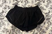 Lululemon  black hotty hot shorts 2.5" size 8