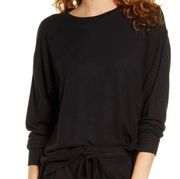 Bp Cozy black crew neck lounge top sweater