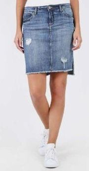 Kut from the Kloth Connie Hi-Low Skirt Jean Denim Skirt Size 4 NWT