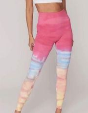 Spiritual Gangster Self Love Rainbow Pointelle Leggings M/L