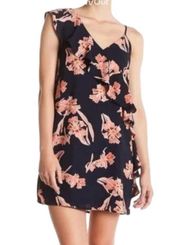 Nordstrom 19 cooper Asymmetrical floral print ruffle dress