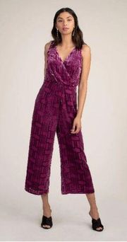 💕TRINA TURK💕 Sauvignon Jumpsuit ~ Burnout Velvet