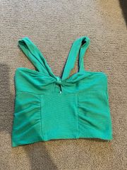 Green Halter Top