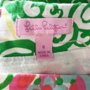 Lilly Pulitzer  Callie Mini Mariposa Floral Flower Print Pattern Ruffle Skirt 8