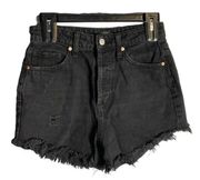 Wild Fable Black Ripped Frayed Jean Shorts Wm Sz 2