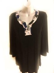 Chico’s Travelers Slinky Tunic V-Neck Size M