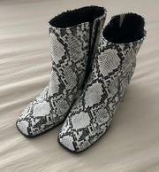 mix no. 6 Snake Skin Booties