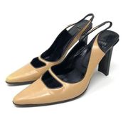 CASADEI retro heeled slingbacks, made in Italy, size 10B