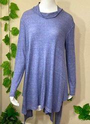 We The Free Free People Blue Cowl Tunic Dress