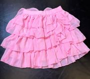 Pink Ruffle Skirt