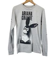 Ariana Grande Womens S Dangerous Woman Tour Long Sleeve T-Shirt Gray Concert
