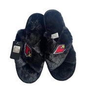 Forever Collectables NFL Arizona‎ Cardinals Black Criscross Slippers # 7/8