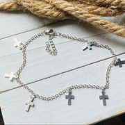 Stainless Steel Cross Ankle Bracelet Anklet