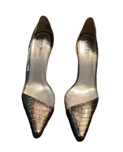 Bisou Bisou Reptile Heels Sz 7.5