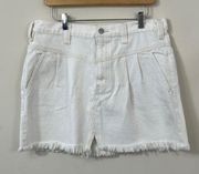 Free People NEW  Side Car Mini Skirt White Clay Size 30