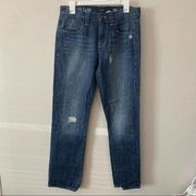 JCrew Mid Rise Vintage Slim Distressed Jeans 2009 Y2K Womens Size 28