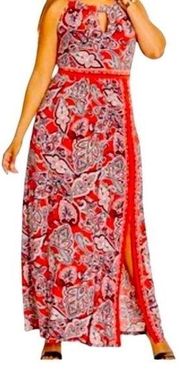 INC‎ Red Maxi Dress size 0X (12W)