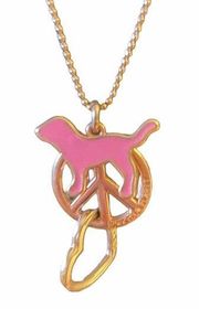 VS PINK dog necklace