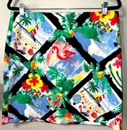 Talbots Beach Flamingo Skirt Size 14P