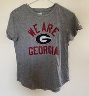 Tailgate Womens Graphic Pullover T-Shirt Short Sleeve Gray Size M