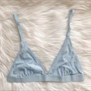 Light blue star bralette, brand new with tags