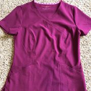 Heartsoul Wine Scrub Top S