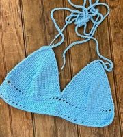 ! Handmade knitted bikini top hippie boho