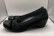 ABEO B.I.O .System Mia Womens  Size US 11N Neutral Black Leather Low Heel Pumps