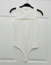 | NWOT | Sleeveless Cutout Bodysuit | M | White | CT7673