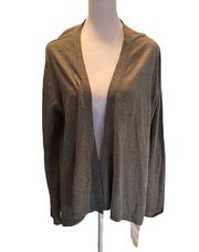 New York & Co Gray Knit Open Front Cardigan Sweater Size XL