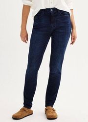 Womens Sonoma Goods For Life Curvy High Rise Skinny Jeans 6 Reg Dark Wash New