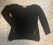 Francesca’s Knit Zipper Detail Sweater